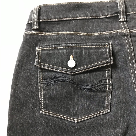 White House Black Market Noir Pedal Pusher Jeans 6 - Picture 6 of 11